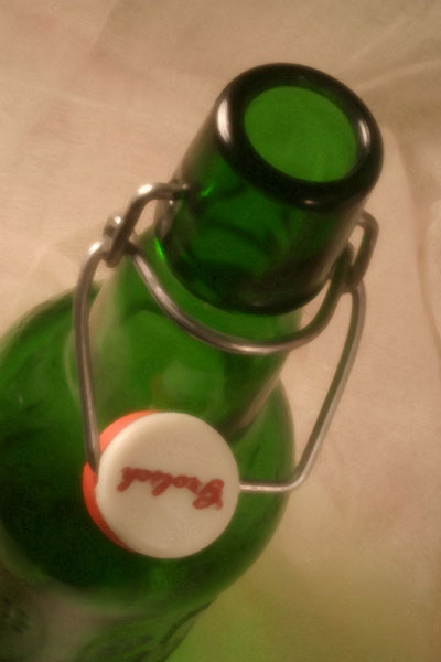 Green Bottle - digital pinhole photography